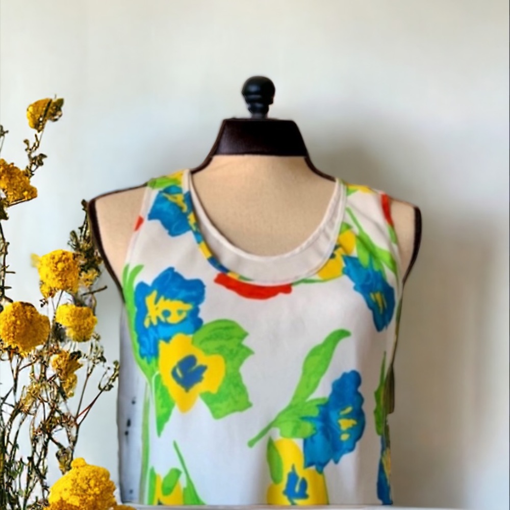GG Caftly 90's Floral Skater Dress Size Medium - Picture 5 of 8